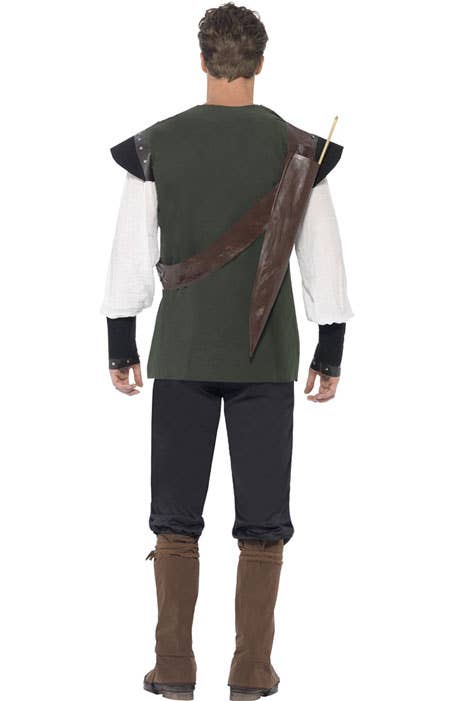 Men's Robin Hood Medieval Fancy Dress Costume Back