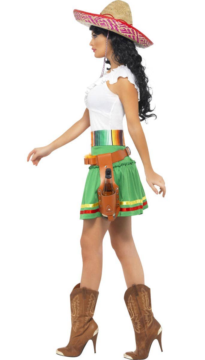 Womens Sexy Mexican Tequila Shooter International Costume - Side Image
