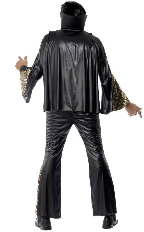 Elvis Presley Men's Black King Of Rock Costume Back