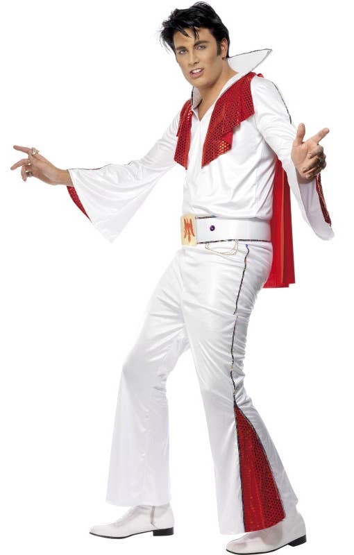 Men's Elvis Rock Star Men's Fancy Dress Costume Front
