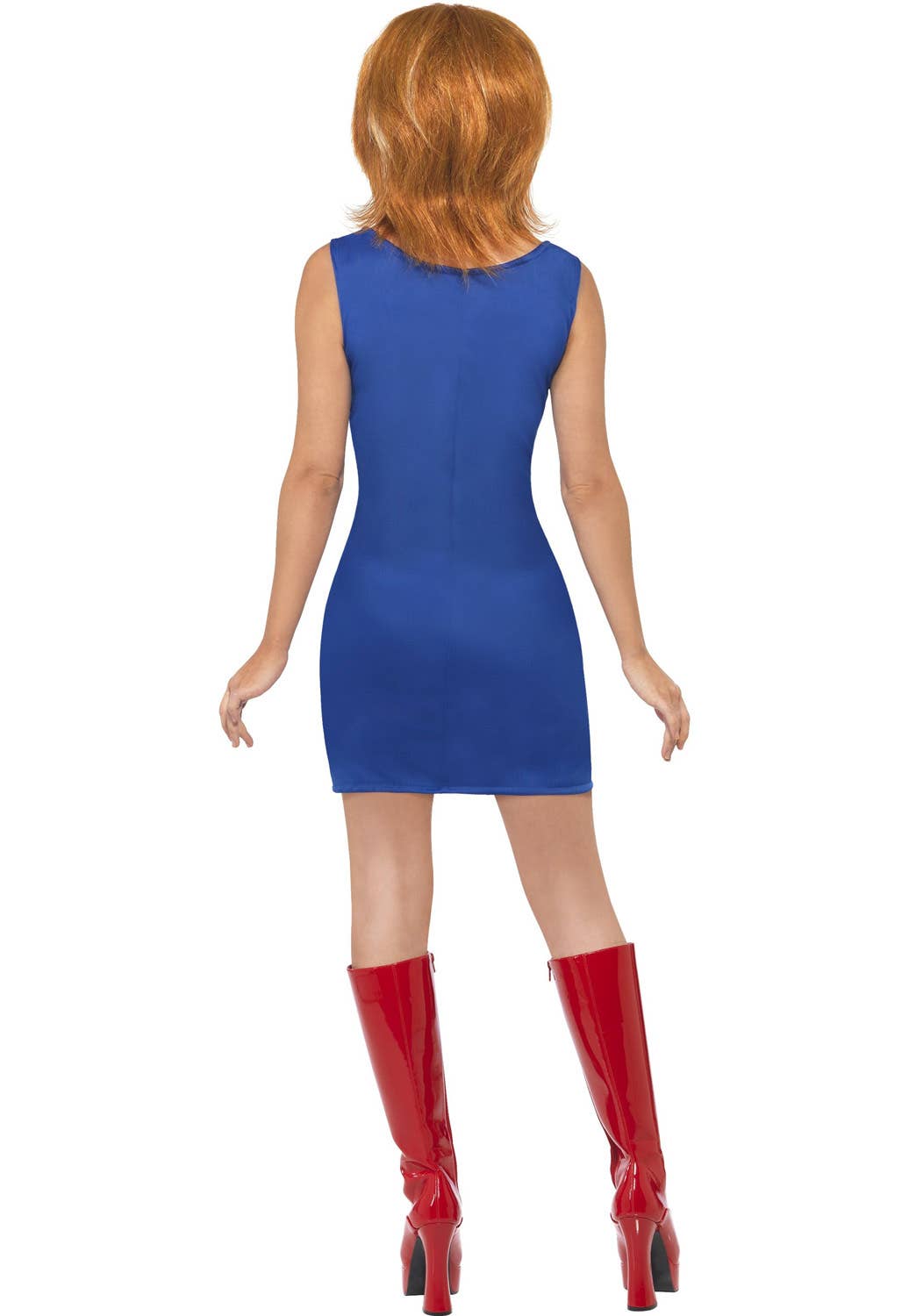 Womens Union Jack Ginger Spice Costume Dress Back Image