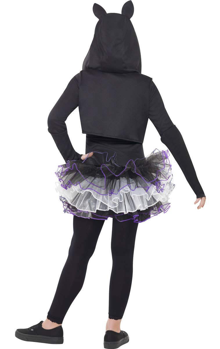 Cat Skeleton Girl's Animal Tutu Halloween Costume Back View