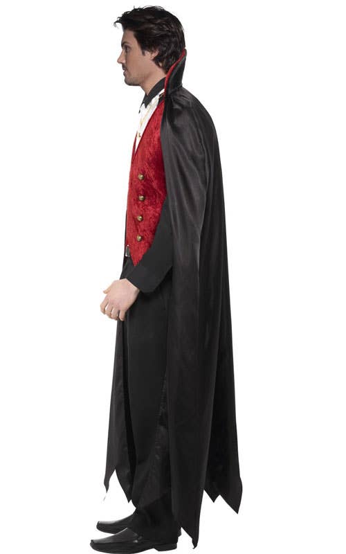 Men's Gothic Vampire Classic Halloween Costume Alt Side Image