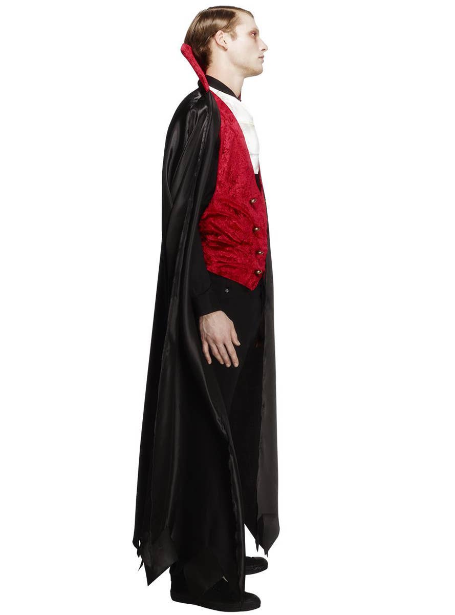 Men's Gothic Vampire Classic Halloween Costume Side Image
