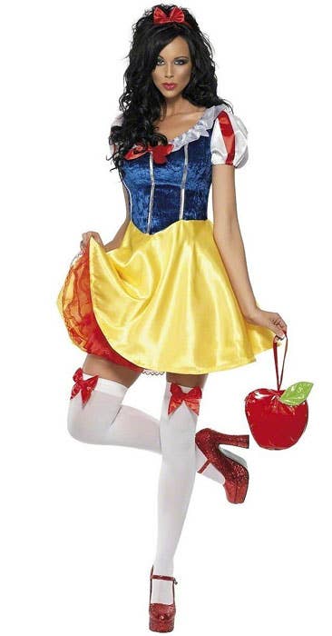 Women's Sexy Fairytale Snow White Costume Front View