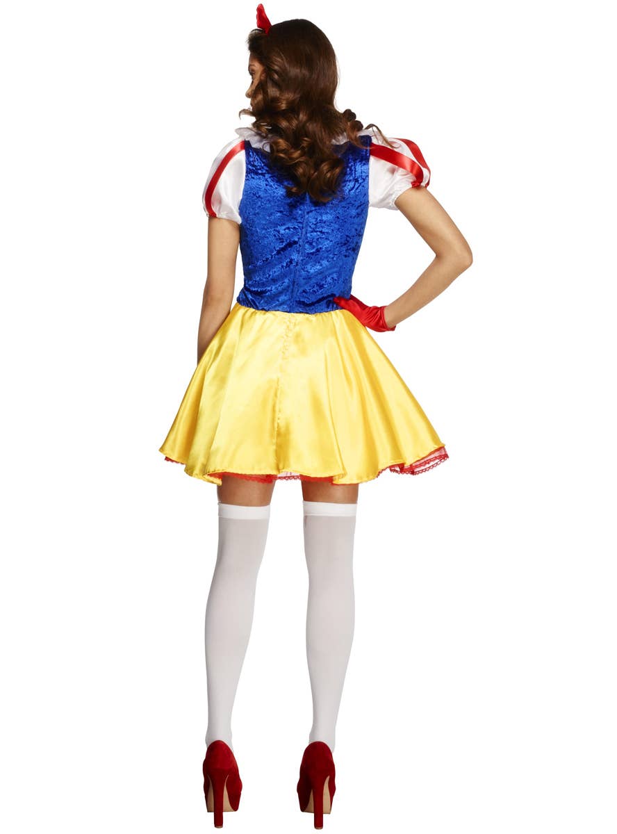 Women's Sexy Fairytale Snow White Costume Back Image