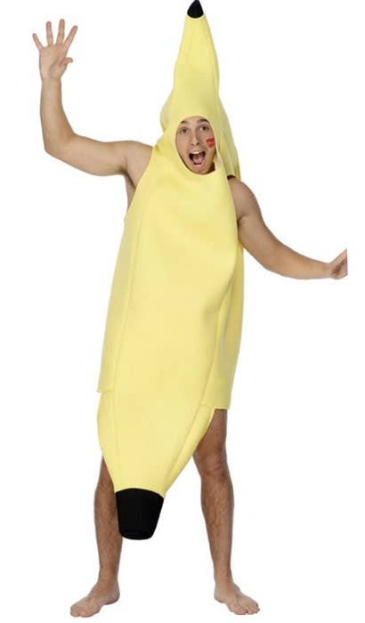 Adult's Novelty Yellow Banana Costume - Front Image