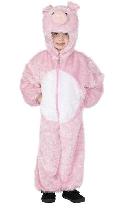 Kid's Pink Pig Farm Animal Onesie Book Week Costume Toddler Image