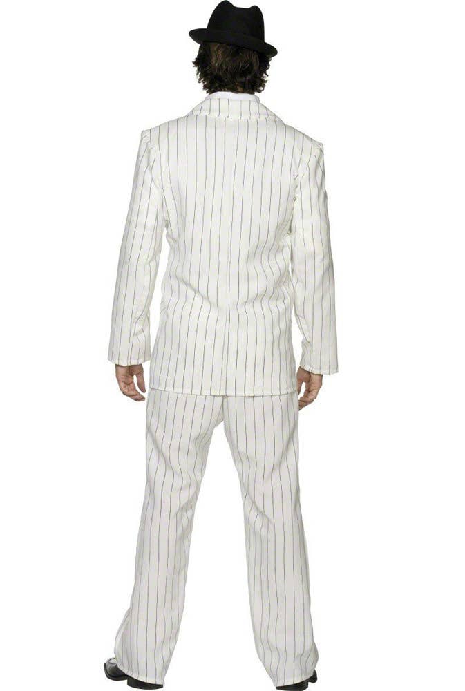 Mens 1920s Gangster White Great Gatsby Costume - Back Image