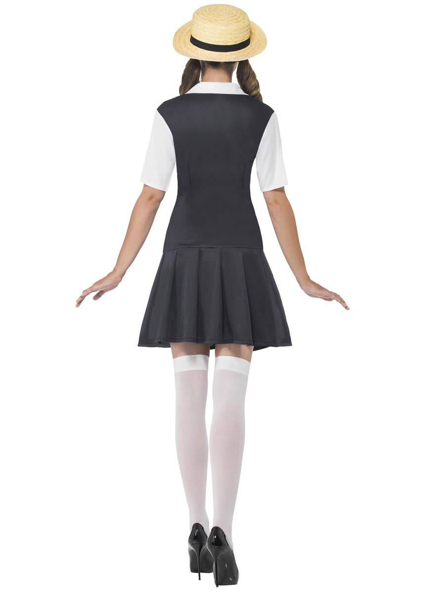 Women's Preppy School Girl Costume Back Image