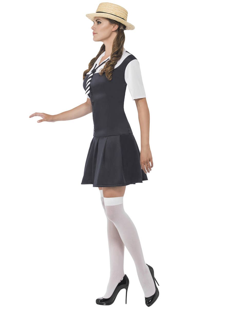 Women's Preppy School Girl Costume Side Image