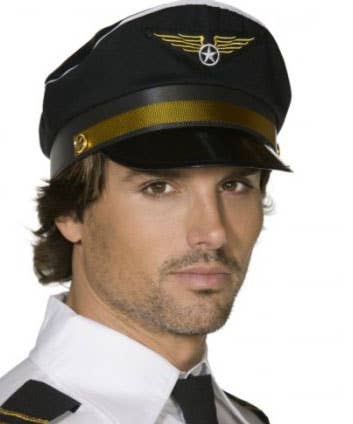 Miliarty Uniform Mens Capatin Hat - Close Image