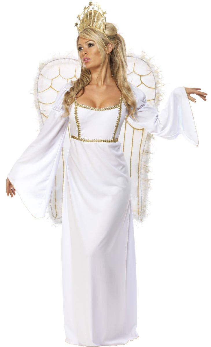 Ethereal White Angel Christmas Costume for Women - Alternative Image 