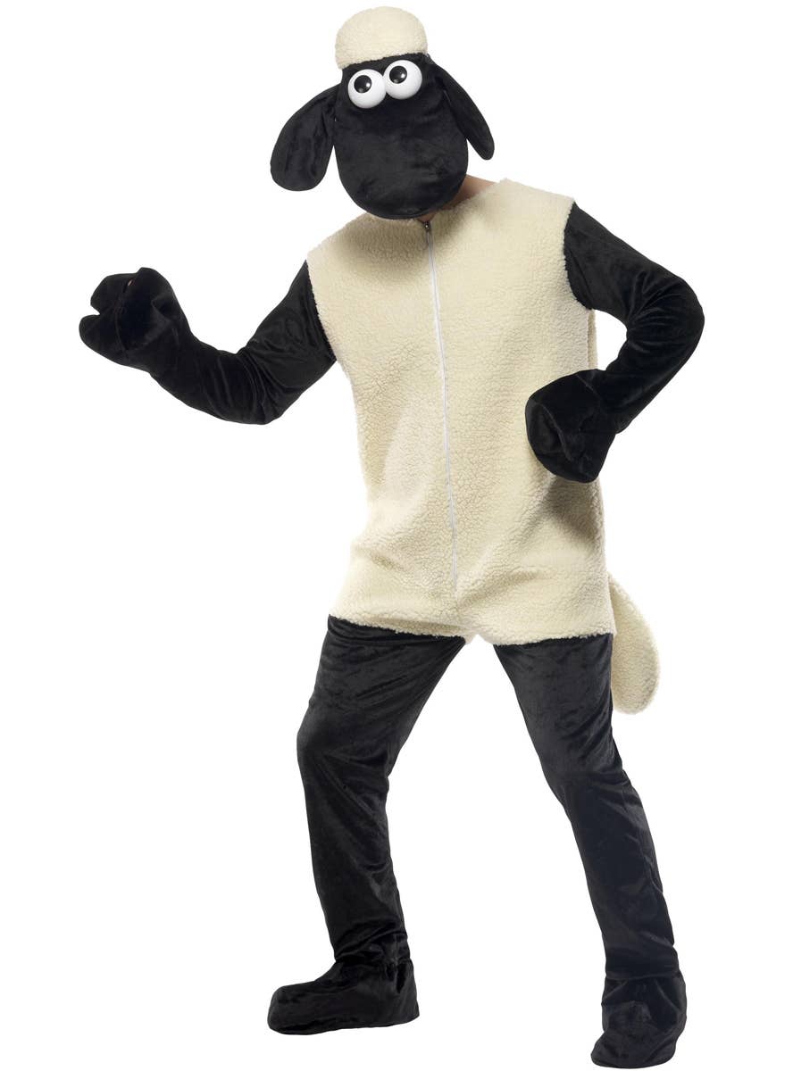 Men's Shaun The Sheep Fancy Dress Costume Alt View