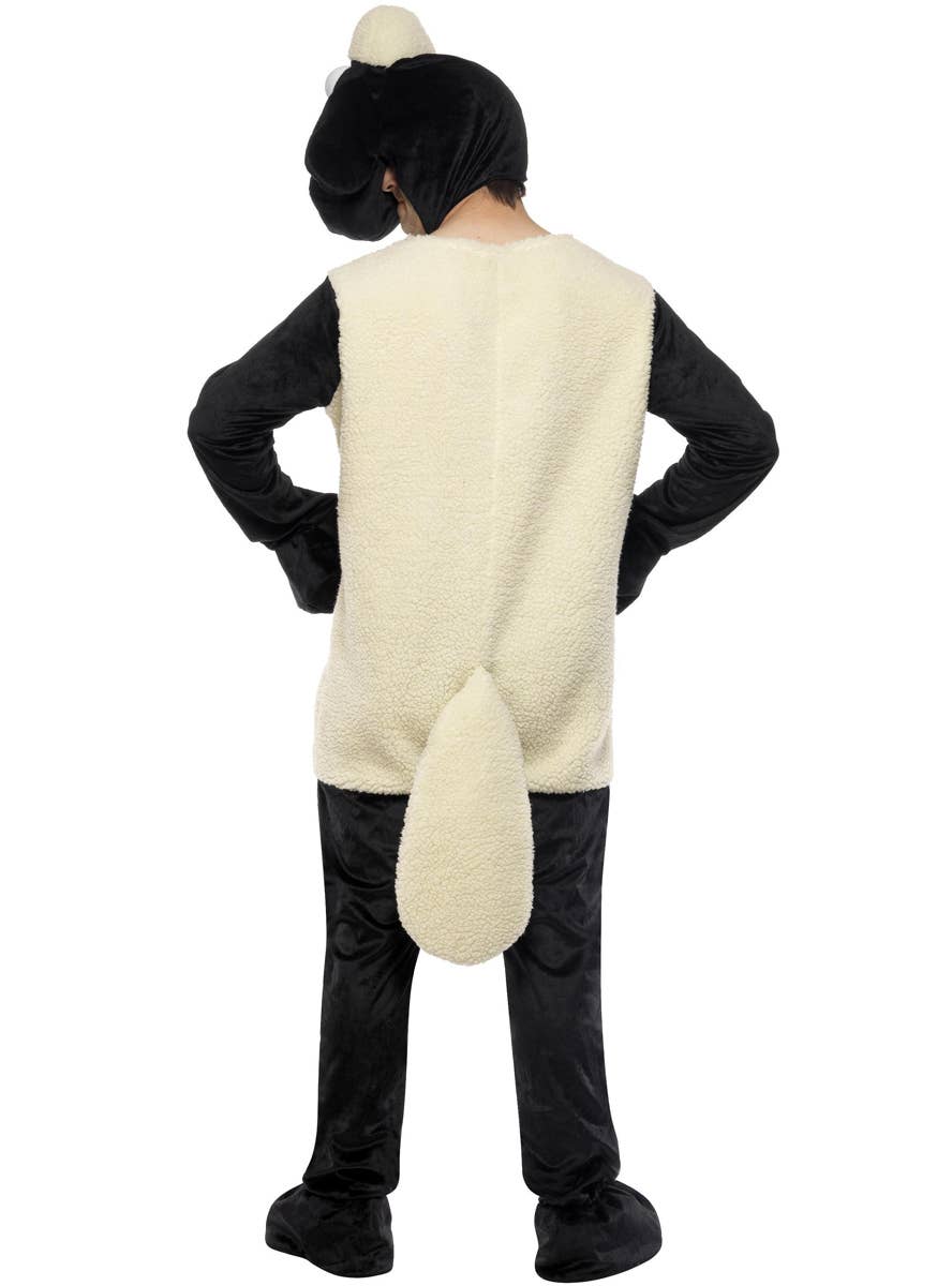 Men's Shaun The Sheep Fancy Dress Costume Back View