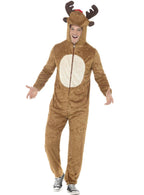 Christmas Reindeer Men's Onesie Costume Main View