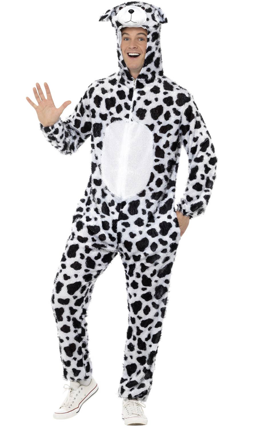 Adults Dalmatian Dog Animal Onesie Fancy Dress Costume Main Image