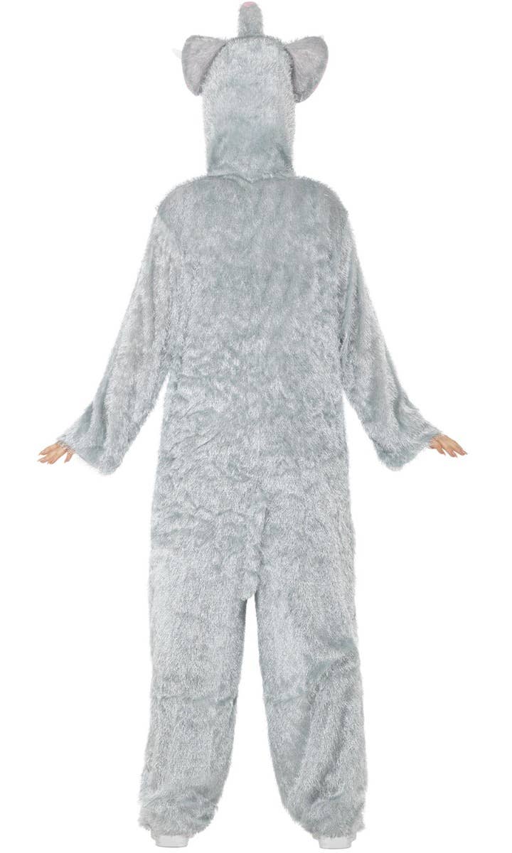 Adult's Elephant Onesie Fancy Dress Costume Back Image