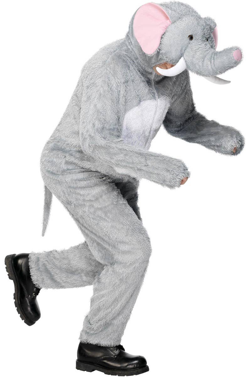 Adult's Elephant Onesie Fancy Dress Costume SIde Image