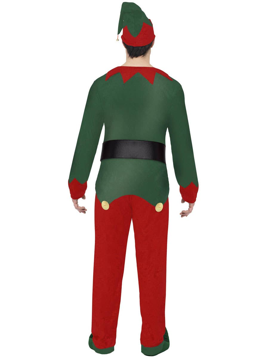 Men's Christmas Elf Costume Bsck View