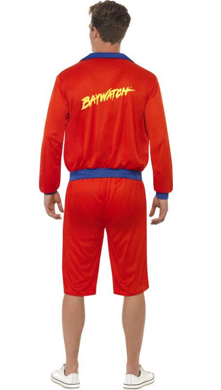 Men's Licensed Baywatch Lifeguard Costume - Back Image