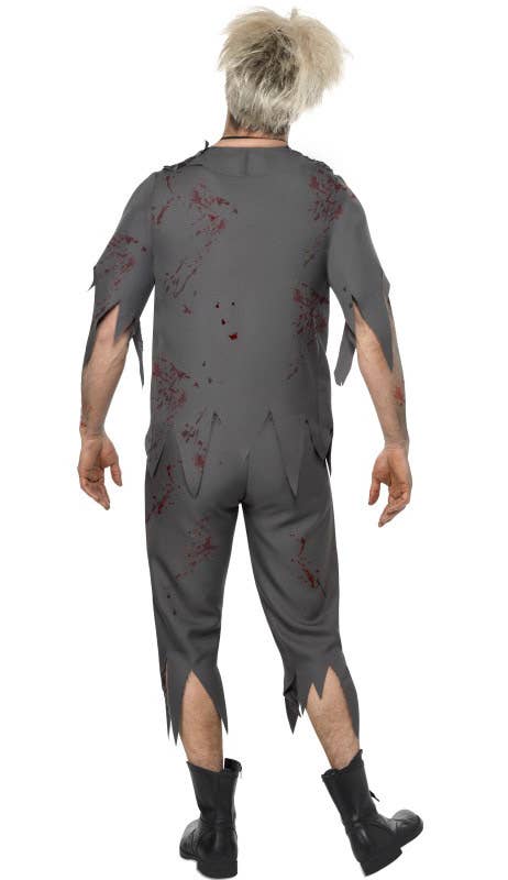 Horror High Men's School Boy Zombie Halloween Costume Back View