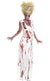 Women's Bloody High School Prom Queen Zombie Halloween Costume Front View