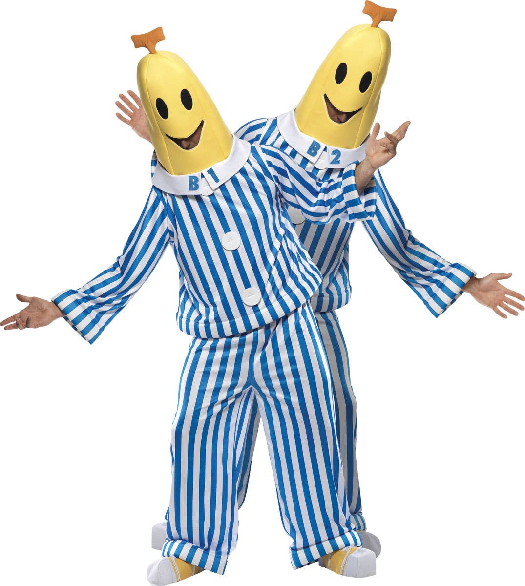 Adults B1 And B2 Bananas In Pyjamas Costume Alternative