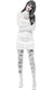 Short White Sexy Straitjacket Costume Dress for Women - Front View