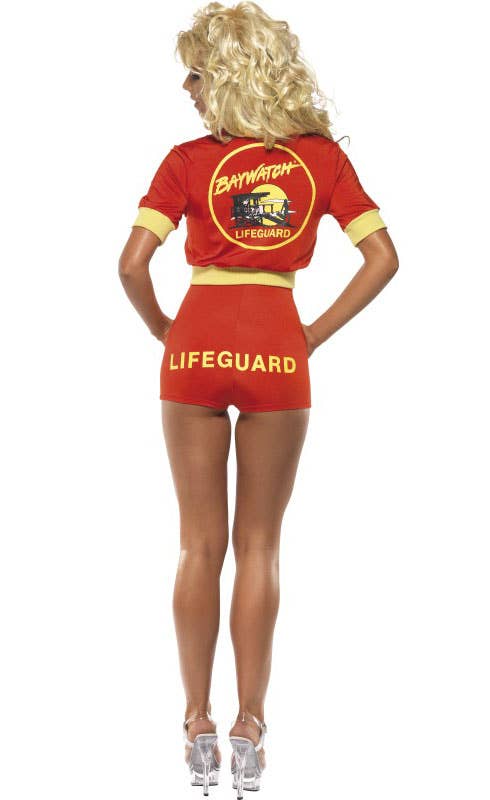 Surf Lifesaver Women's Baywatch Fancy Dress Back View