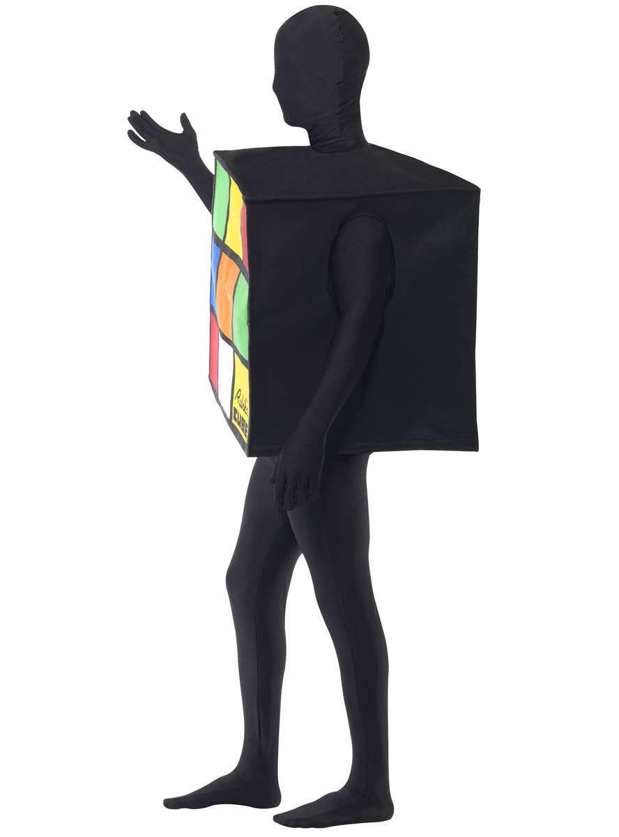 Adult's Rubiks Cube Funny Fancy Dress Costume - Side Image
