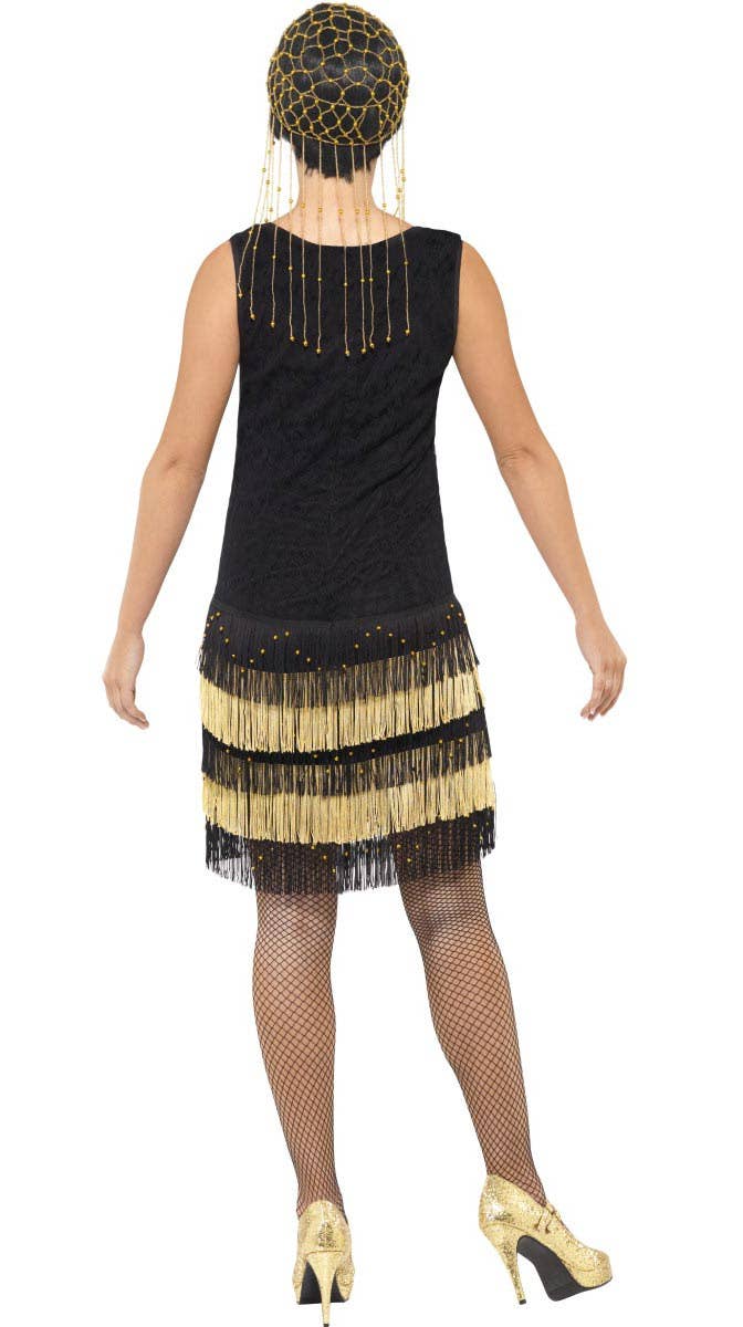 1920s Gatsby Dress for Women in Black and Gold - Image 2