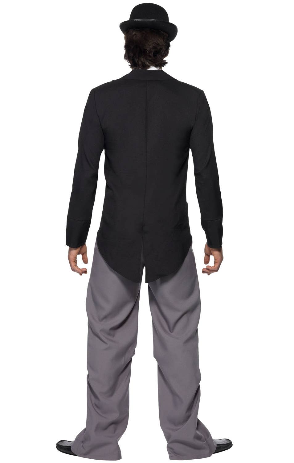 Mens 1920s Charlie Chaplin Fancy Dress Costume - Back Image