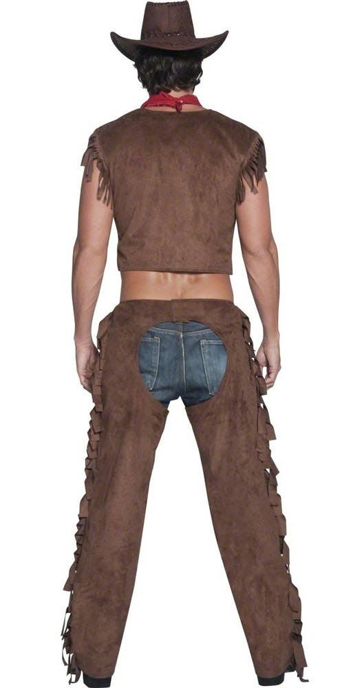 Men's Sexy Ride em' High Cowboy Costume - Back Image