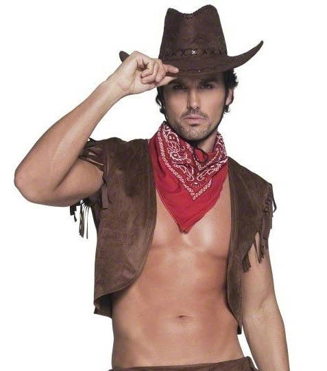 Men's Sexy Ride em' High Cowboy Costume - Close Up Image 2