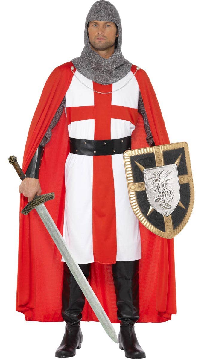 Medieval Knight Men's Historical Fancy Dress Costume Front