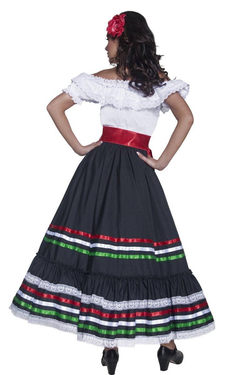 Womens Mexican Senorita Fancy Dress Costume - Back Image