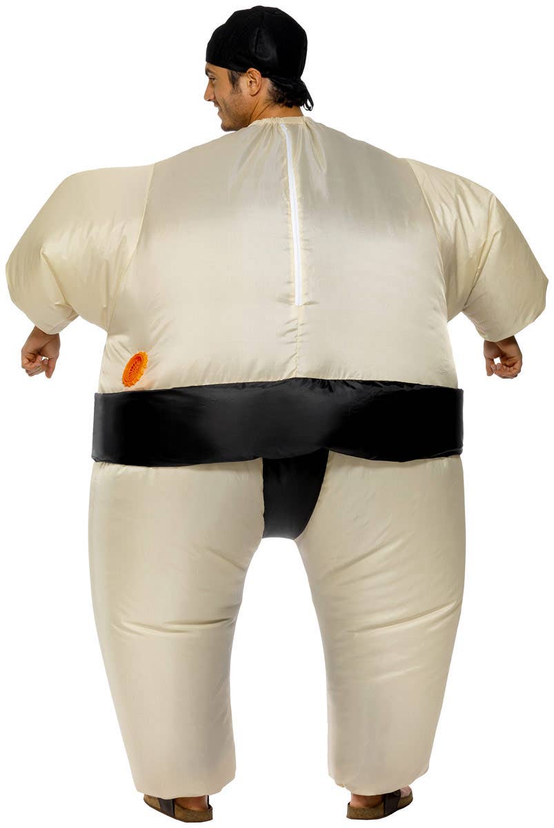 Inflatable Men's Sumo Wrestler Costume - Back Image