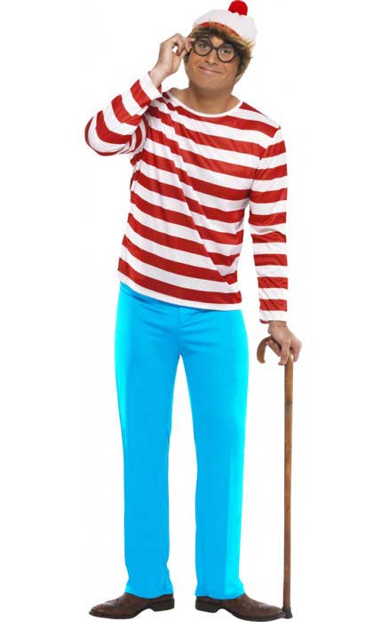 Men's Where's Wally Officially Licensed Costume Front Image