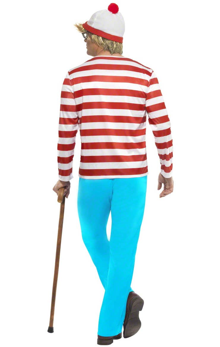 Men's Where's Wally Officially Licensed Costume Back Image