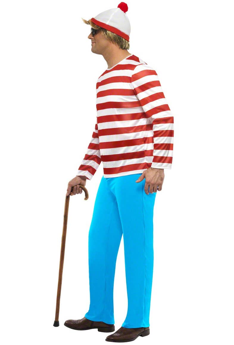 Men's Where's Wally Officially Licensed Costume Alt Side Image