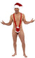 Naughty Santa Mens Funny Red Christmas Mankini - Main Image