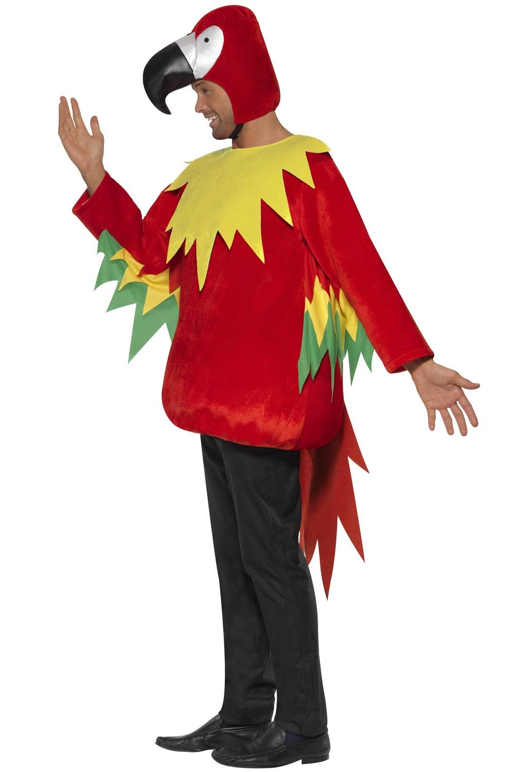 Tropical Polly Parrot Costume for Adults Side Image