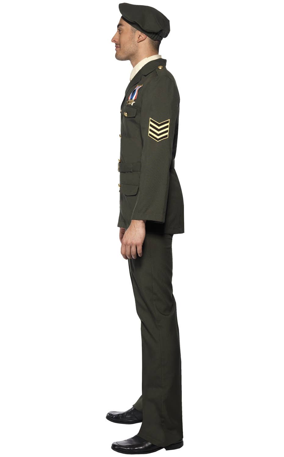 Wartime Officer Men's Military Soldier Costume Image 2