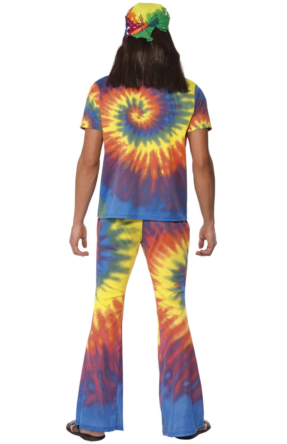 Men's 1970's Groovy Tie-Dye Hippie Costume Image 4