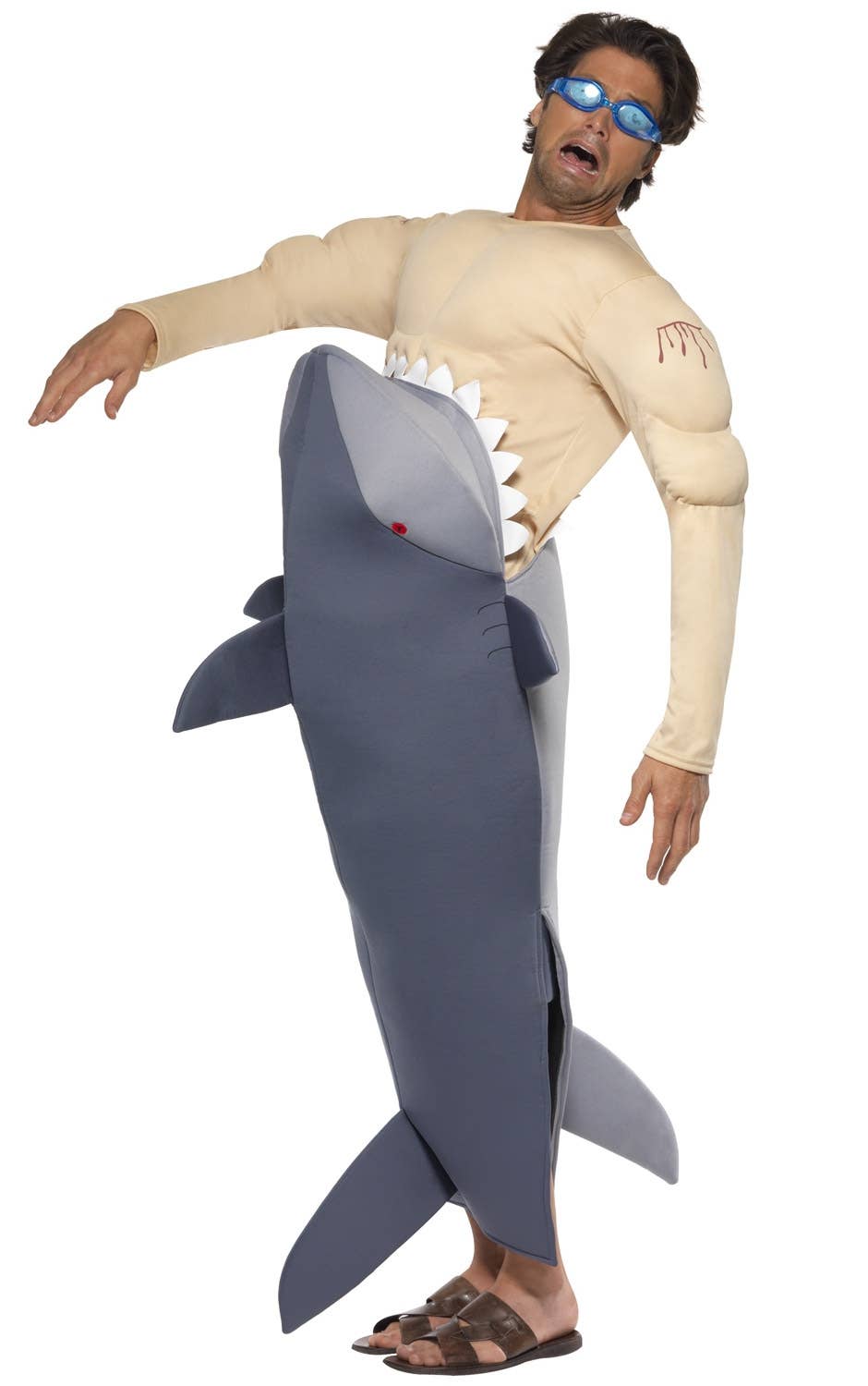 Funny Adult's Man Eating Shark Costume Image 1
