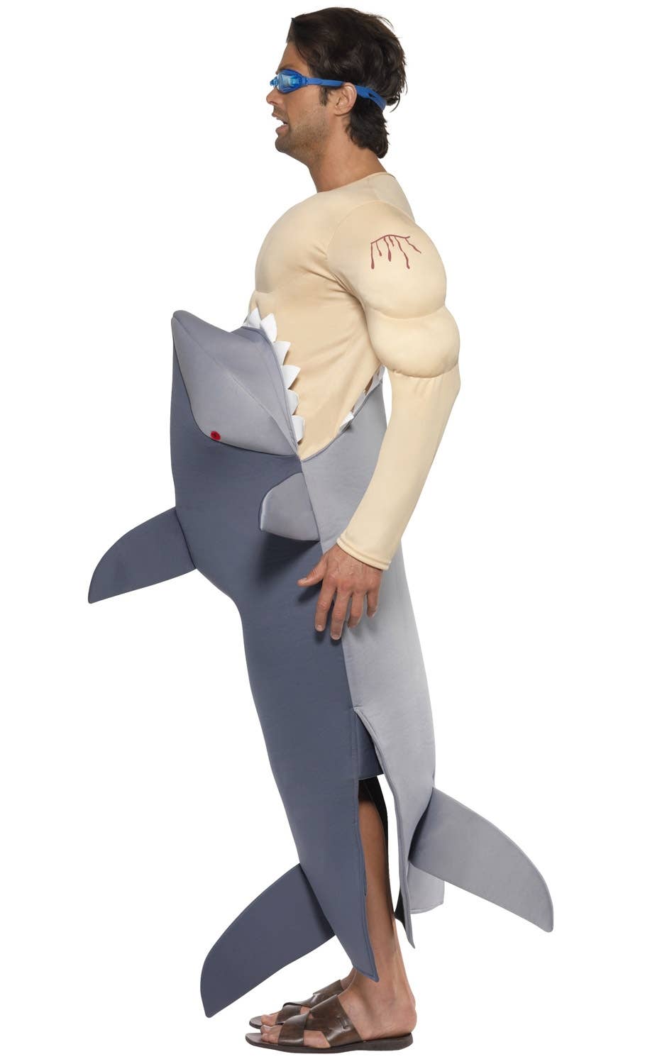 Funny Adult's Man Eating Shark Costume Image 2