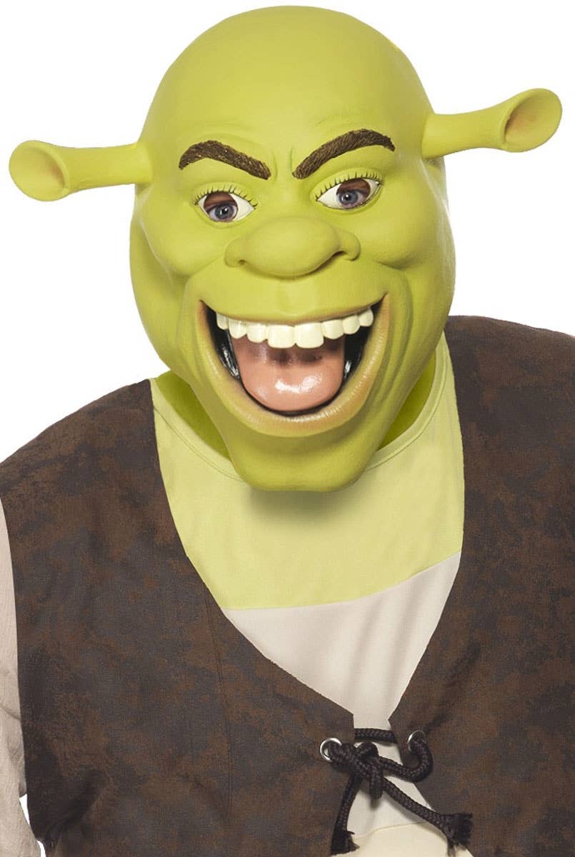 Adult's Green Ogre Shrek Latex Costume Mask