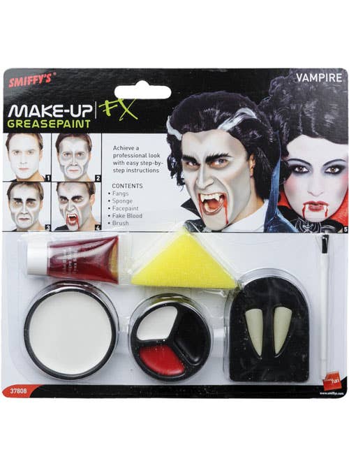 Special Effects Vampire Costume Makeup Kit with Fangs - Main Image