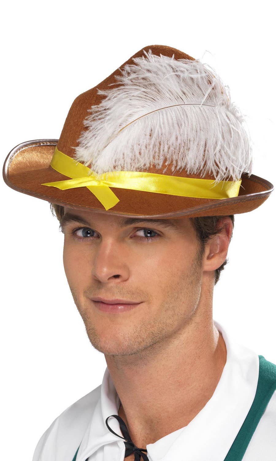 German Adult's Brown Bavarian Oktoberfest Costume Accessory Hat